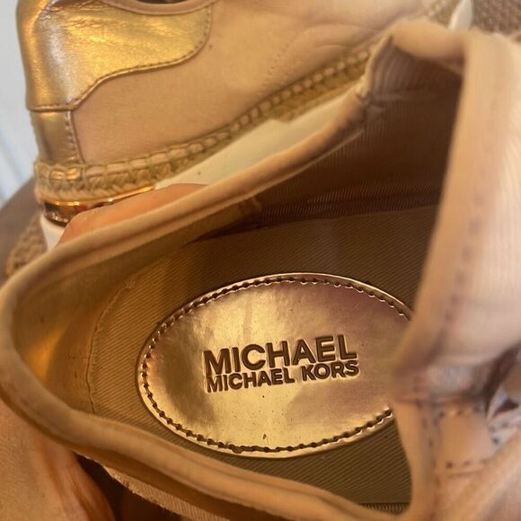 Michael Michael Kors pink finch canvas sneakers size 7.5 - Picture 9 of 12